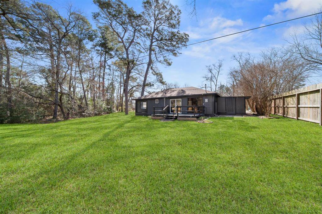 Large backyard