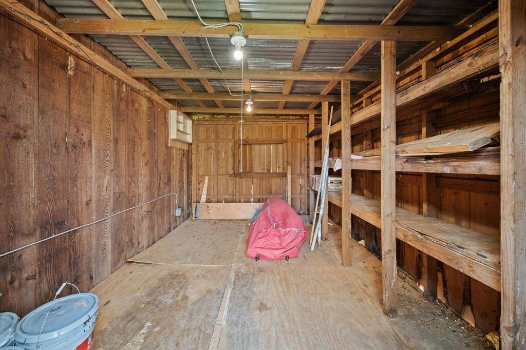 Shed on side of the house