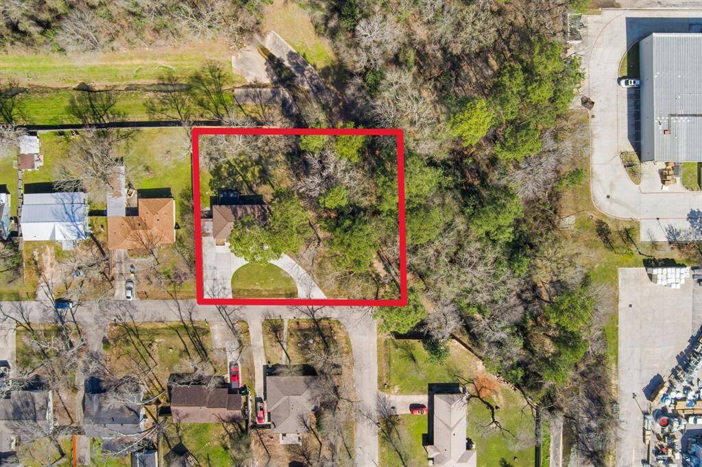 Aerial view of property