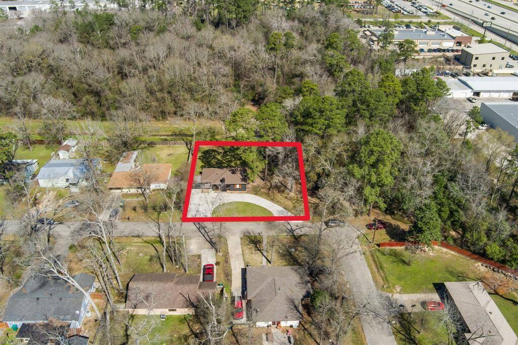 Aerial view of property