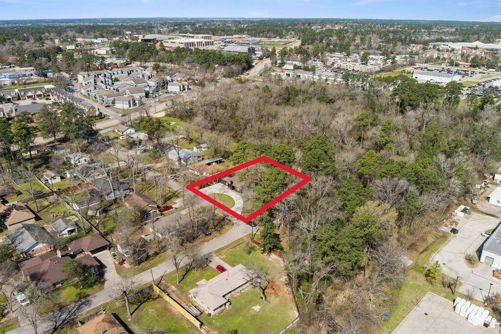 Aerial view of the property