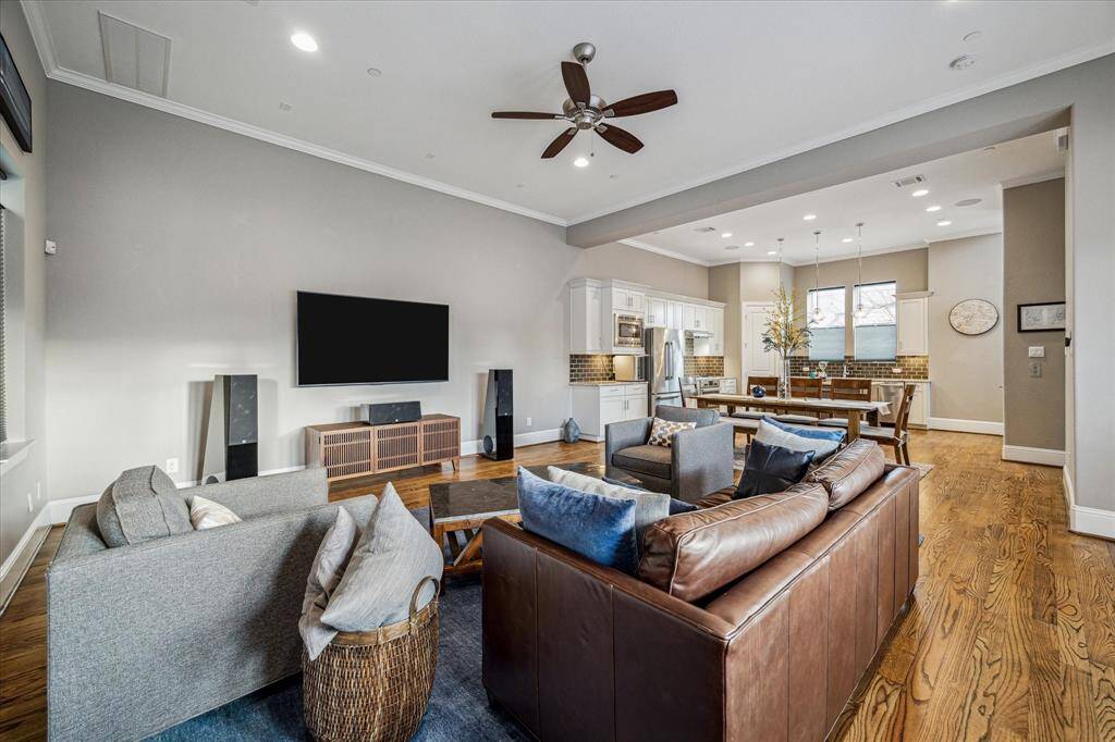 The spacious living area perfect for gathering or everyday living.