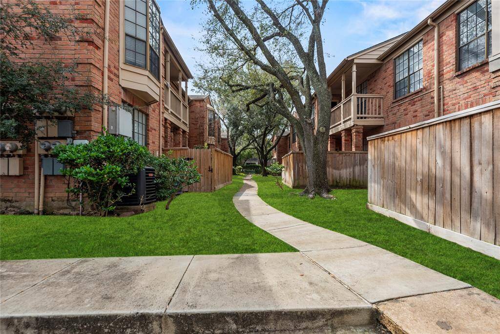 Your walkway to your Second Story Condo **2255 Braeswood Park Unit 240, Houston, TX 77030**