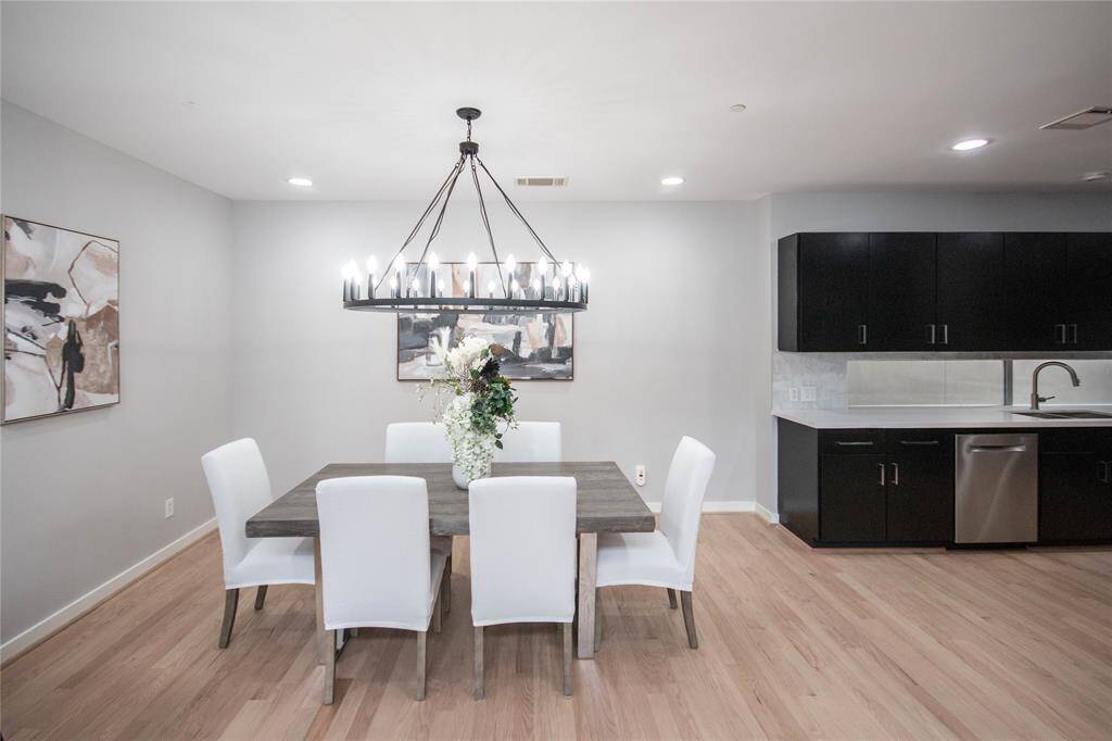 Another view of Dining before go into this modern kitchen
