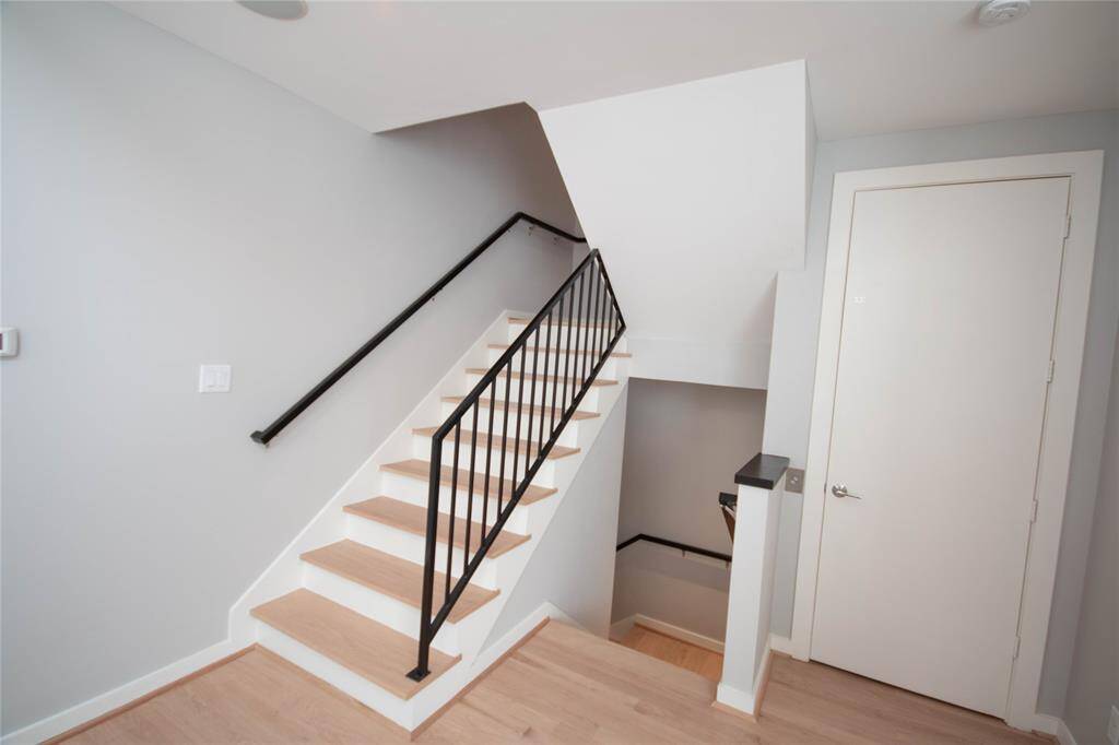 Third floor foyer and elevator to the right