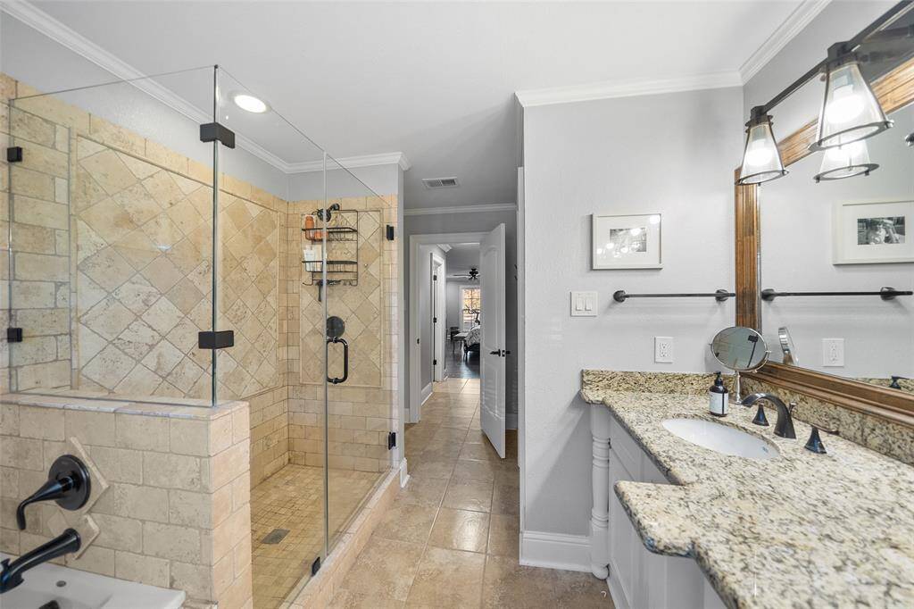 It's an oversized shower too!