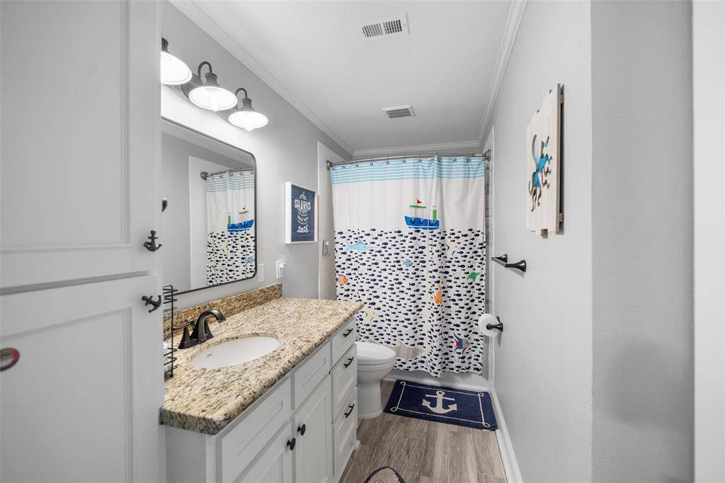 En-Suite Bathroom adjoining a secondary Bedroom upstairs.