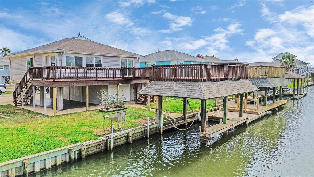 Decked roof Boat House.