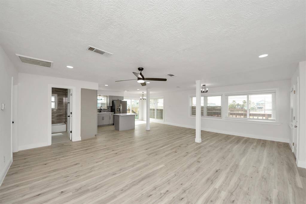 Open and airy. Newly upgraded doors and hardware through out.
