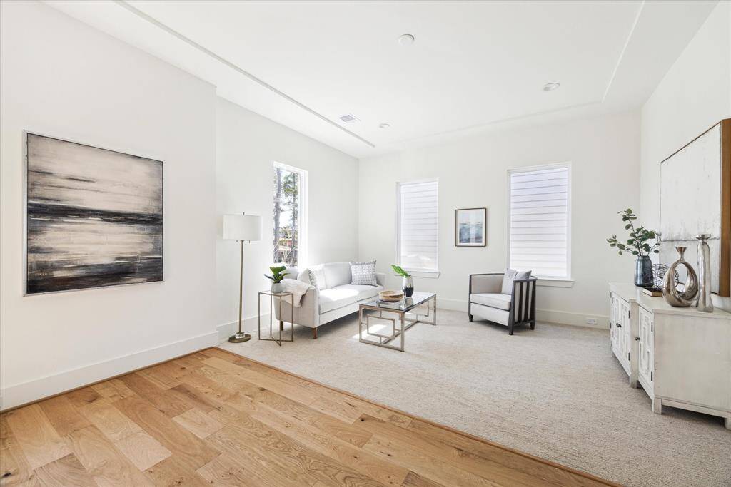 Centrally Located - This flex space has limitless opportunities for use. (Office/Study, Media room, game room, nursery, a full personal home gym or a 4th bedroom) Lots of natural light, wired for sound. Upgrade to include a large dry bar/beverage center.