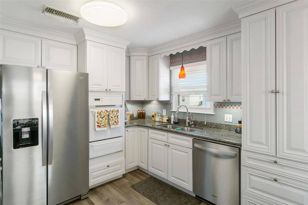 Plenty of cupboards and counter space.