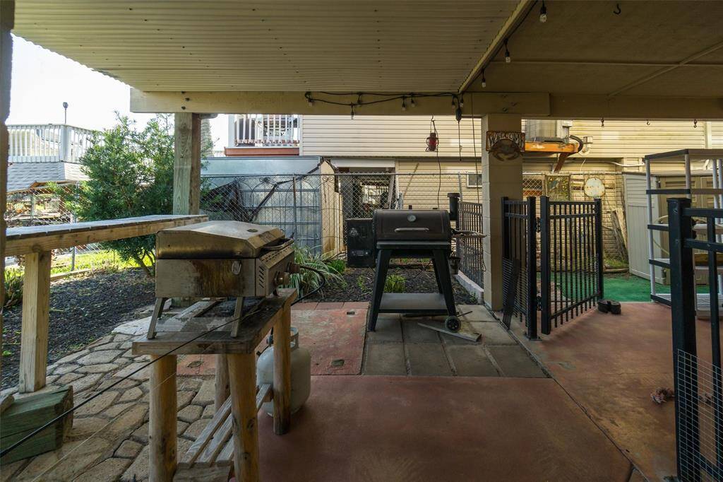 This door leads into the home gym we saw in a former picture
