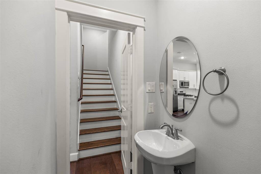 First floor powder room