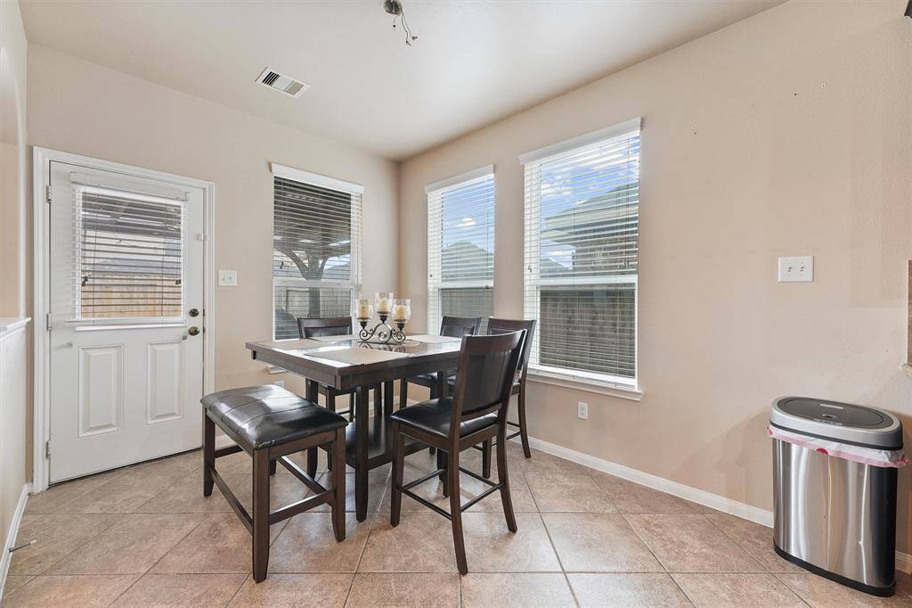 Breakfast room view from kitchen
