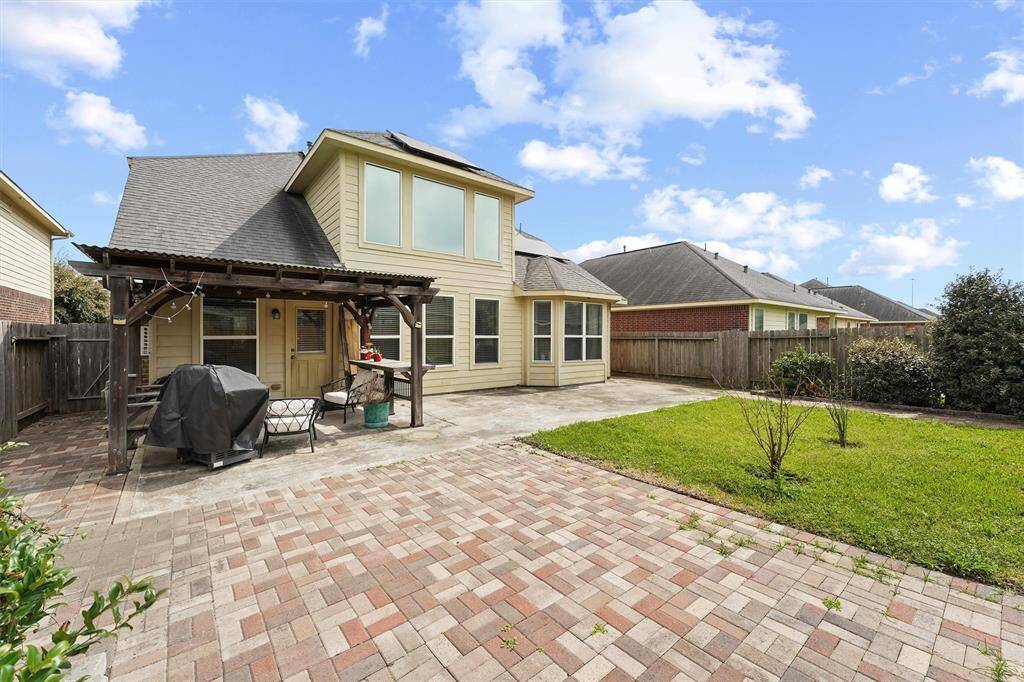 View of covered outside covered, back patio