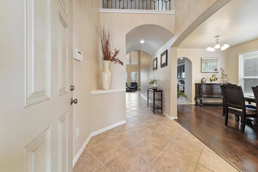 View foyer from entryway facing formal dining room