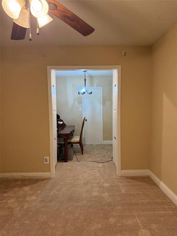 Primary bedroom view from main area.