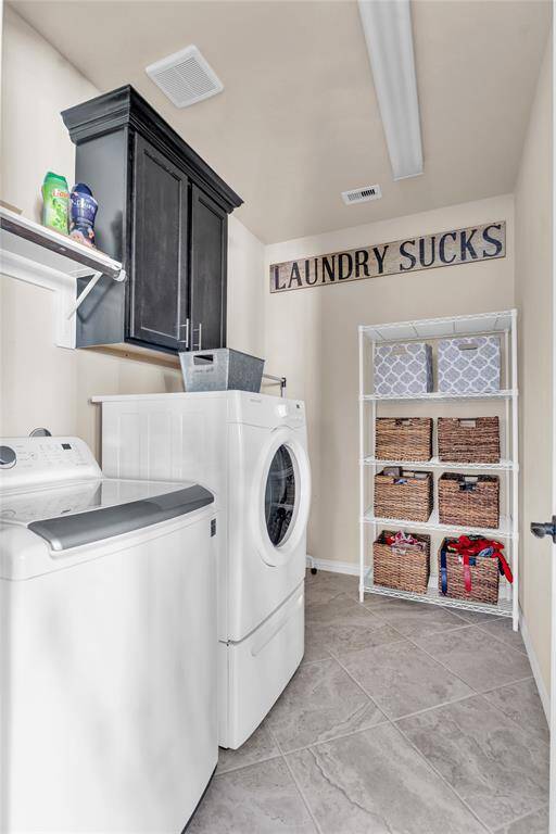 Nice size laundry with additional space for mud room or additional refrigerator.