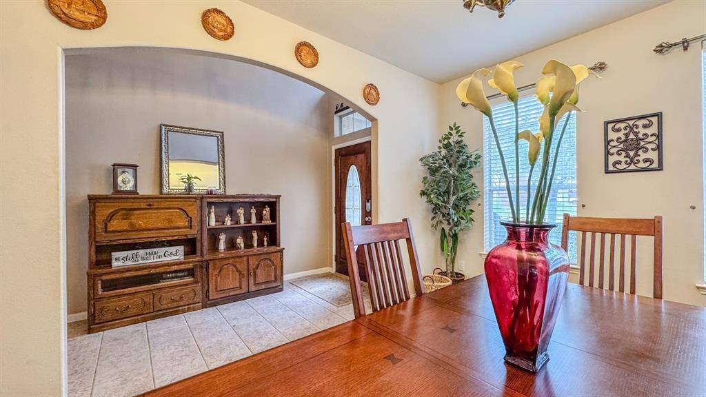 View of foyer from dining room.