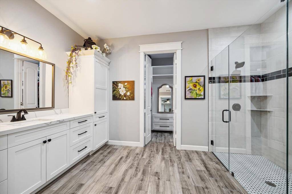 More than just a gorgeous bathroom, the guest accommodations also boast Grade A pex plumbing.