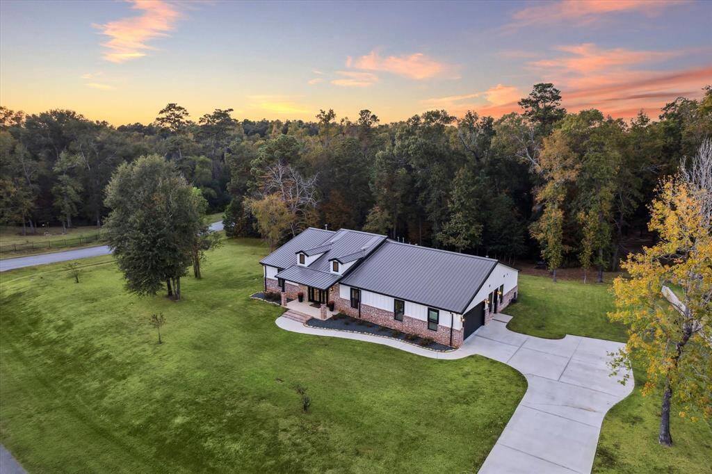 Tucked on a lush treed private lot.
