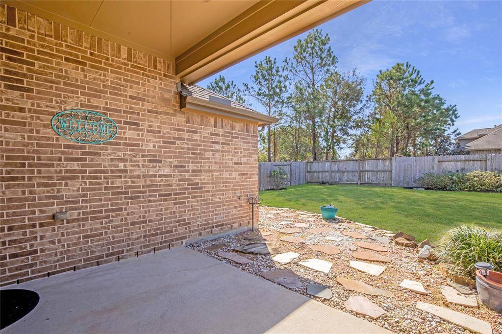 Lovely view from the covered back patio.