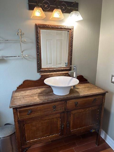 Half Bath with custom vanity