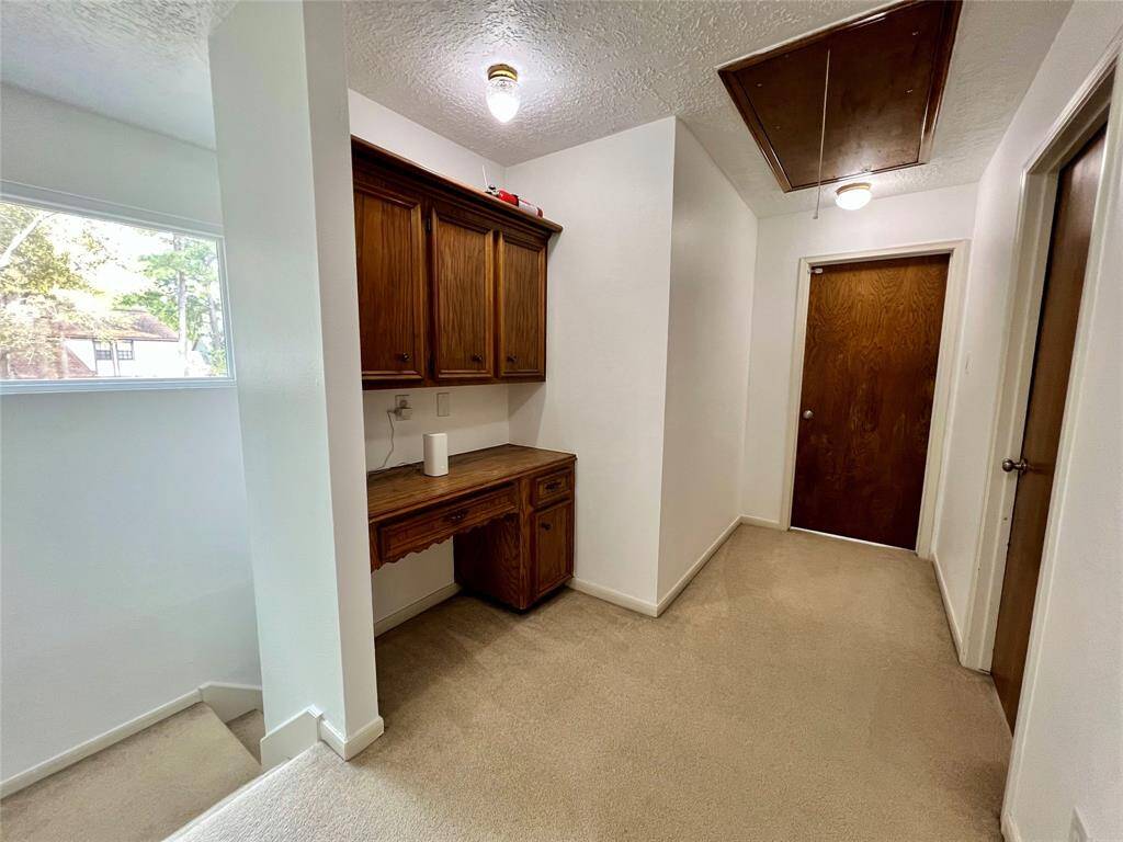 Study nook at the top of the stairs