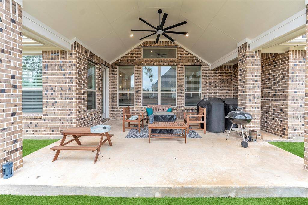 Extended covered patio