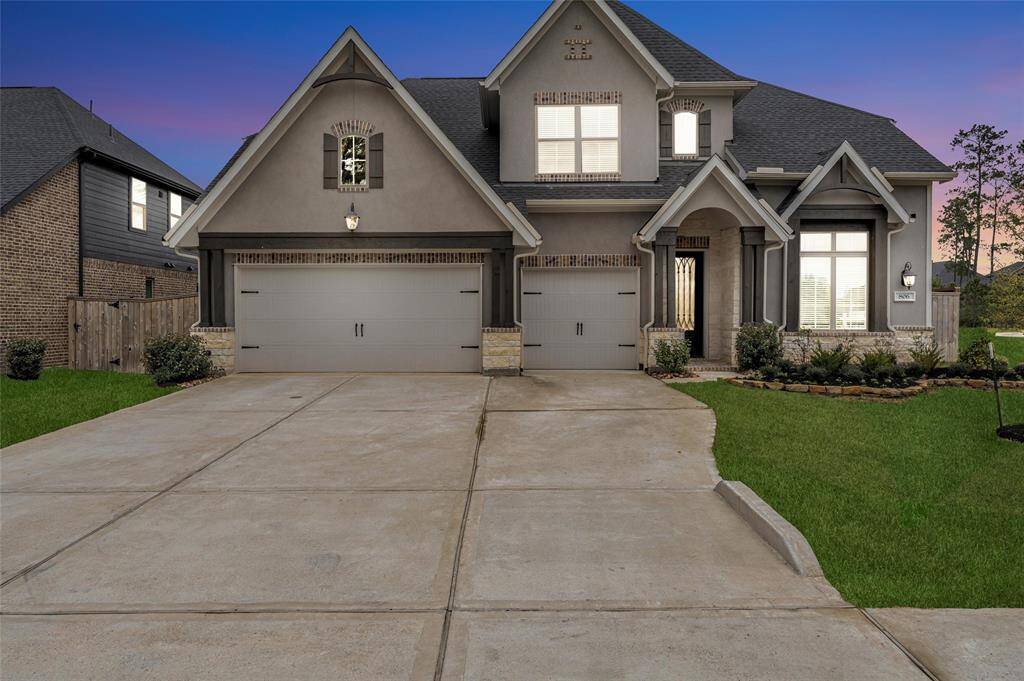 Front twilight elevation