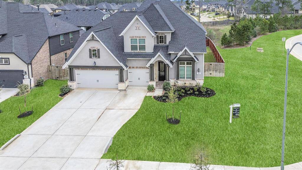 Drone view of the front elevation