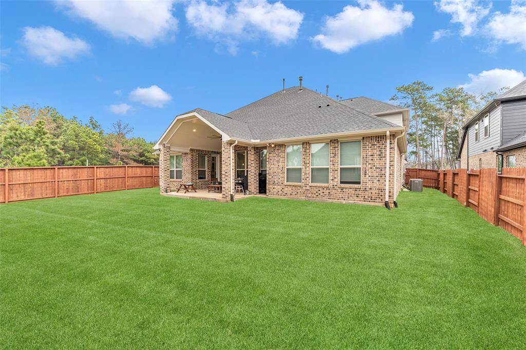 Good size back yard