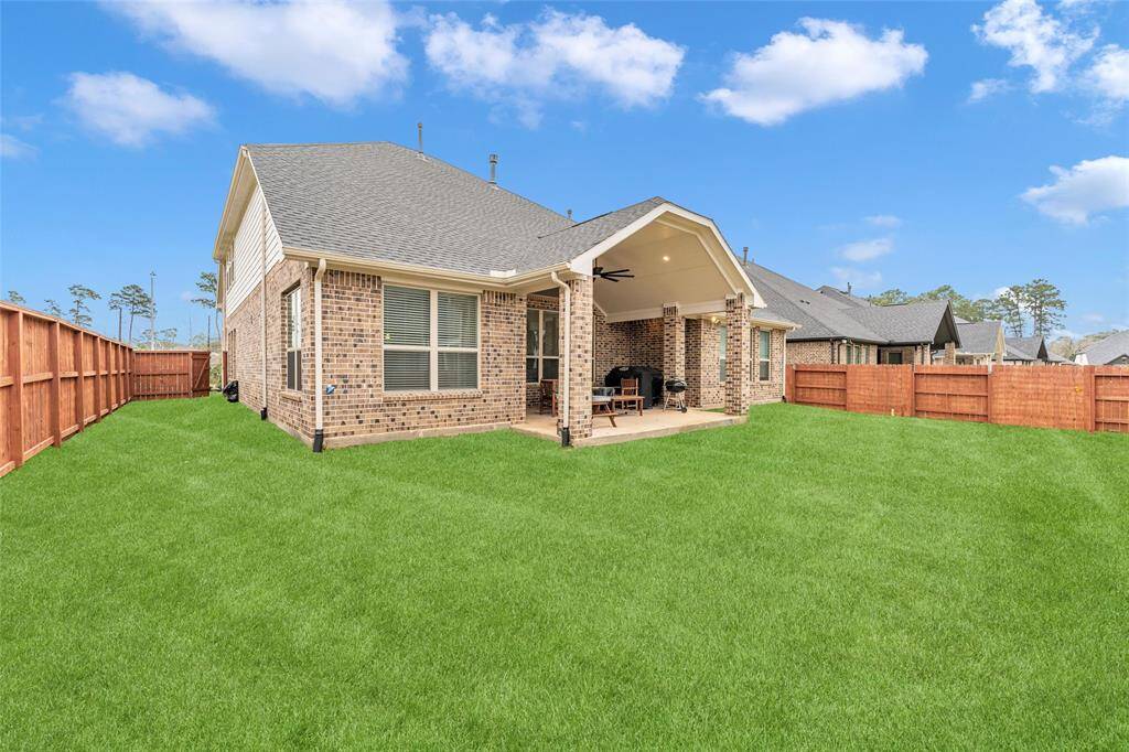 Rear/side view of the back yard