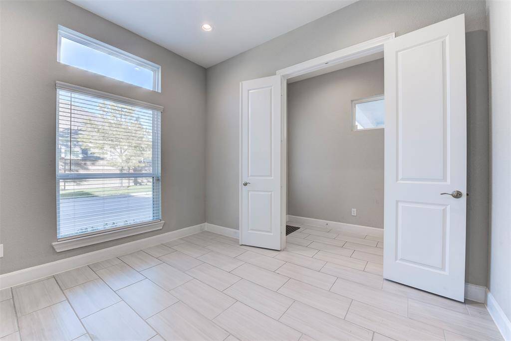 Downstairs office/study with Closet