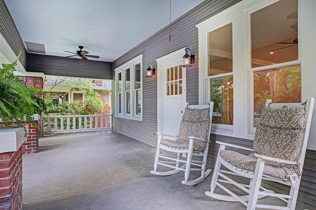 Large front patio