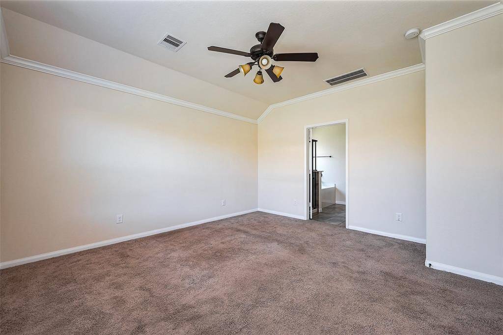 Over Size master bedroom.