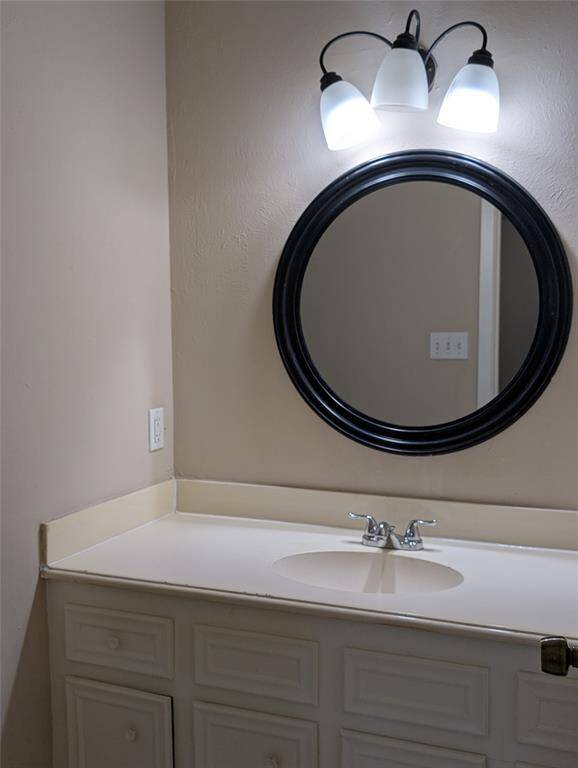 Hall bath with tub shower combination.
