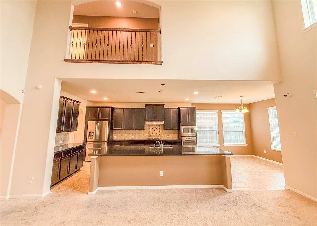 Kitchen view from living room.