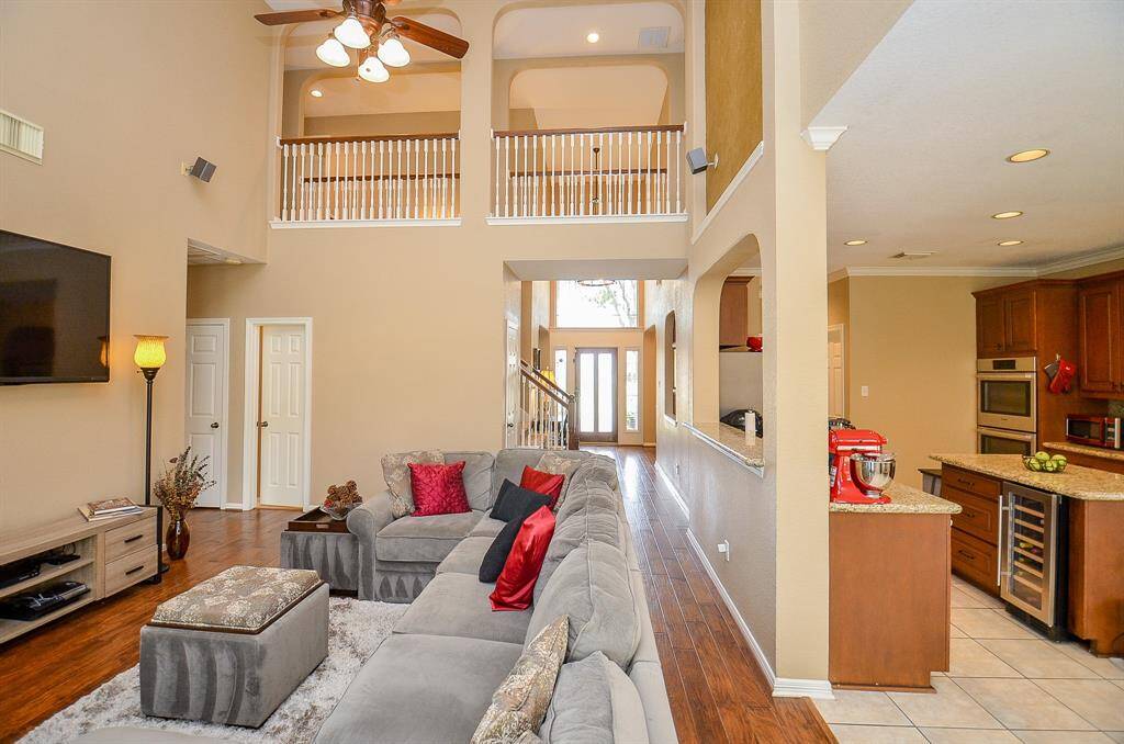 Family Room is open to the Kitchen and Breakfast Room.