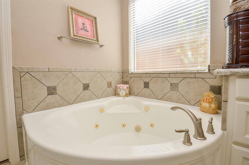 Large jetted tub in the Primary Bathroom too!