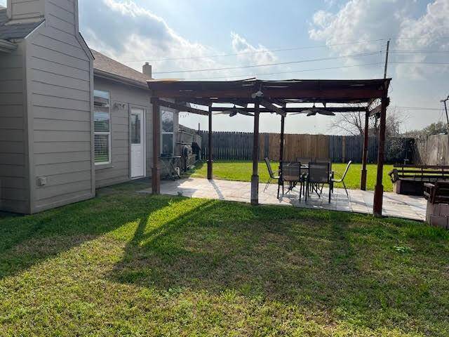 Large backyard