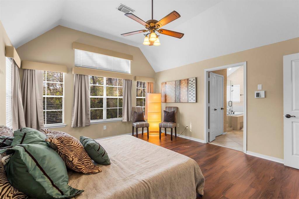 Lots of light in this Master Bedroom