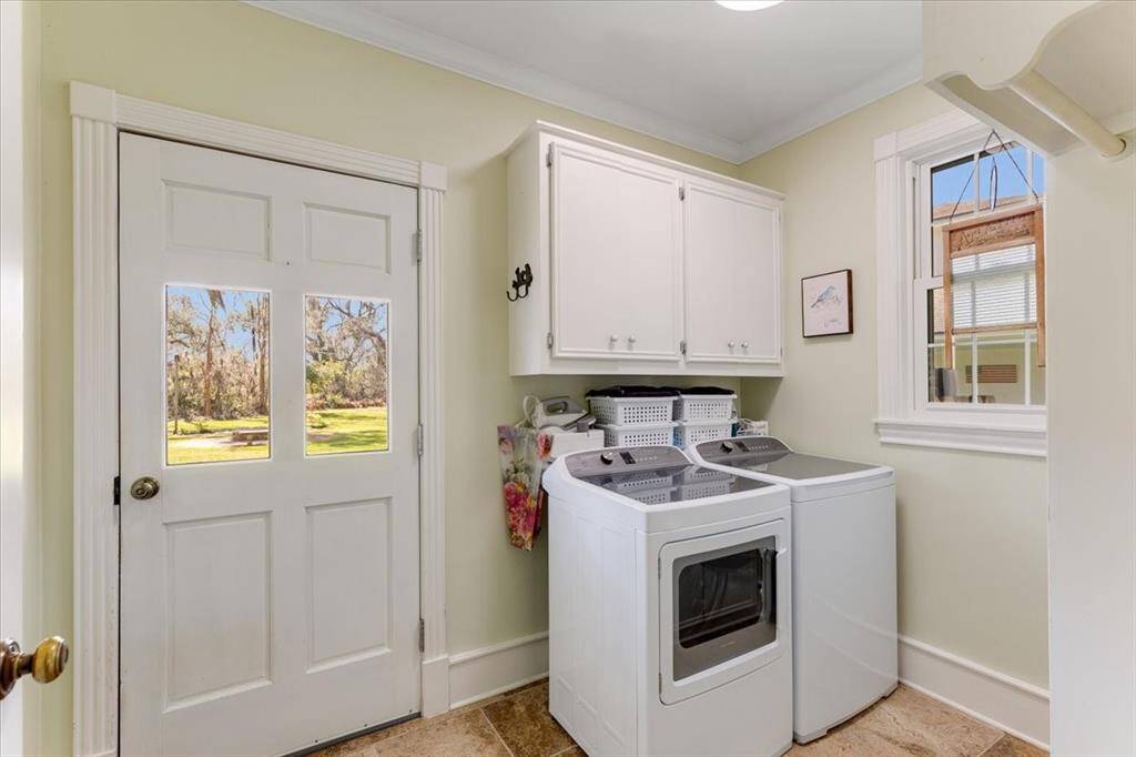 Laundry Room with backyard access