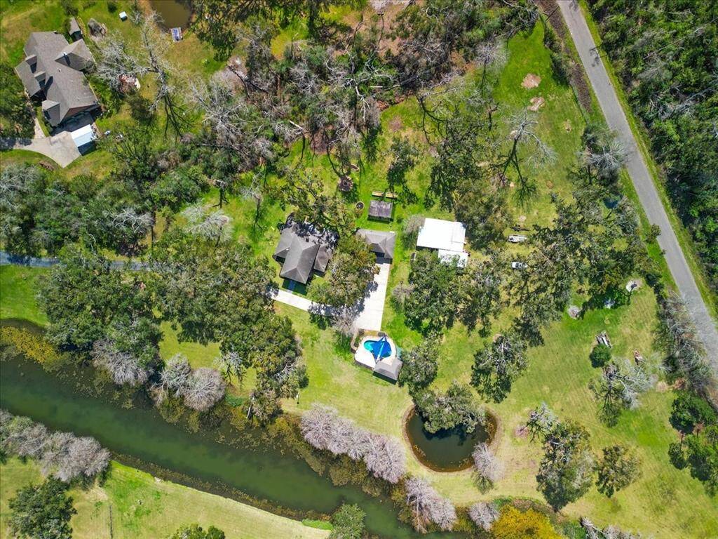 Sky View of Home and Property