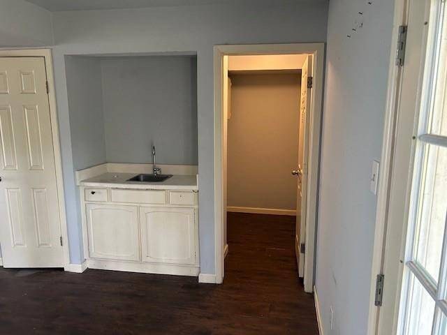 Downstairs wet bar and utility room