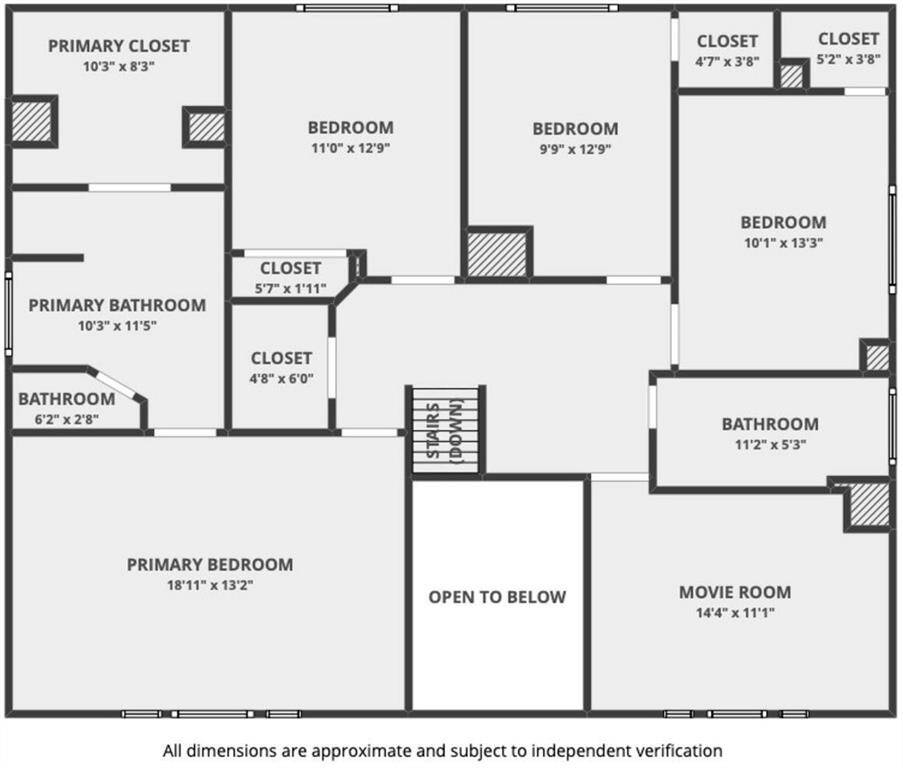 Second Floor Layout