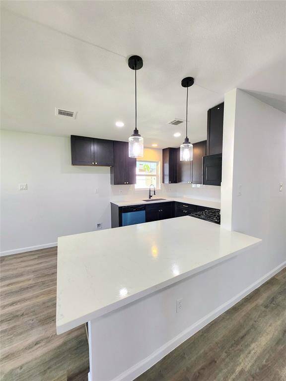 Open concept floor plan