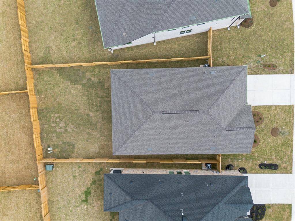 This aerial view of your home shows the amazing view of your lot.