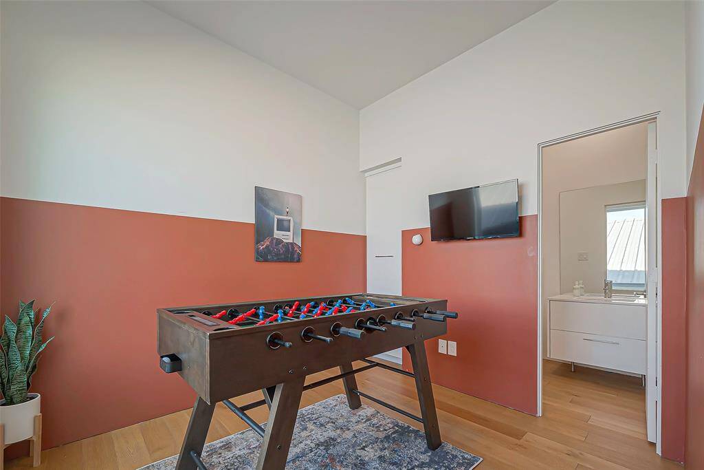 Extra space behind the living room