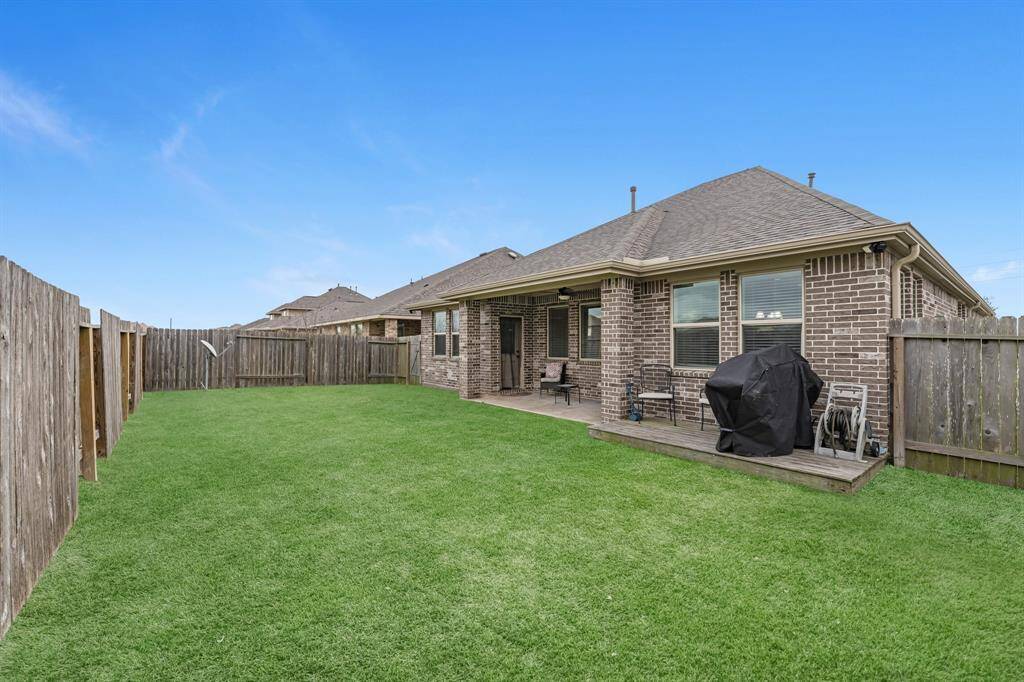 Nice covered patio and extended deck
